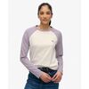 T-shirt Superdry Haut de baseball &agrave; manches longues Essential Logo