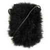 Sac a main Yves Salomon Pochette en fourrure noire
