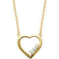 Collier Brillaxis Collier coeur trilogie OZ