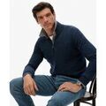 Pull Superdry Pull &agrave; demi-zip en coton Essentials