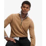 Pull Superdry Pull &agrave; demi-zip en coton Essentials