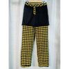 Pantalon Goldenpoint Tregging pied de poule jambes larges macro