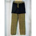 Pantalon Goldenpoint Tregging pied de poule jambes larges macro Grenoble