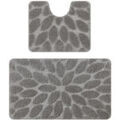 Tapis Rugsx Ensemble de salle de bain deux pi&egrave;ces 60x100 cm Gris 60x100 cm. . Maison & D&eacute;co > Tapis. Grenoble