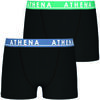 Boxers Athena Boxers, lot de 2, citypack easy color Noir