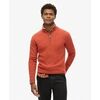 Pull Superdry Pull &agrave; demi-zip tricot&eacute; brod&eacute; essentiel