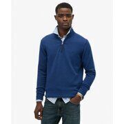 Pull Superdry Pull &agrave; demi-zip en coton Essentials