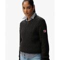 Pulls/Sweat sur Grenoble : Pull Superdry Pull en tricot c&acirc;bl&eacute; d&eacute;contract&eacute;