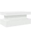 Tables basses VidaXL Table basse avec lumi&egrave;res LED blanc 90x50x40 cm Blanc Unique. . Maison & D&eacute;co > Tables basses.