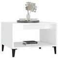 D&eacute;coration sur Grenoble : Tables basses VidaXL Table basse Bois d'ing&eacute;nierie Blanc brillant 60x50x40 cm Blanc Unique. . Maison & D&eacute;co > Tables basses.
