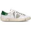 Baskets basses Philippe Model PRLU V031 PARIS X-VEAU_BLANC VERT V031