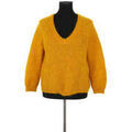 Pull Des Petits Hauts Pull en laine jaune
