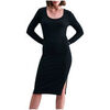 Robe courte Nike W NSW NK CHLL KNT LS MIDI DRSS