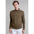Pull Enorsia Pull Homme Marron Effet Marl Col Haut