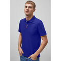 Polo Enorsia Chemise polo en piqu&eacute; uni Bleu Grenoble