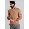 Polo Enorsia Polo classique &agrave; col en V Beige