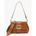 Sac Bandouliere Milano Sac port&eacute; main Velvet caviar cuir VELVET CAVIAR 67A-0VC25114 Marron