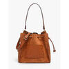 Sac Bandouliere Milano Sac port&eacute; main Velvet caviar cuir VELVET CAVIAR 90F-0VC25113 Marron