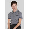 Polo Enorsia Polos en coton jersey &agrave; col en pointe Gris