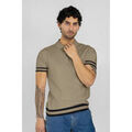 Polo Enorsia Chemise polo premium avec rayure c&ocirc;tel&eacute;e Marron Grenoble