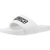 Tongs Munich Flat Slider D Logo Wh