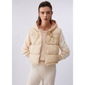Gilet Liu Jo Gilet cropped &agrave; capuche Beige Grenoble