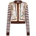 Gilet Liu Jo Cardigan avec empiècement en sergé imprimé Marron Gilet Liu Jo Cardigan avec empiècement en sergé imprimé Marron Grenoble