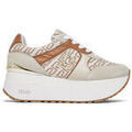 Baskets femme sur Grenoble : Baskets basses Liu Jo Sneakers &agrave; super plateforme en jacquard monogramm&eacute; Beige