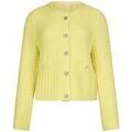 Gilets sur Grenoble : Gilet Liu Jo Cardigan en point d'&eacute;corce Jaune