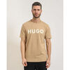 T-shirt HUGO T-shirt Dulivio homme avec logo imprim&eacute; Beige