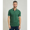Polo BOSS Polo Paddy pour homme avec rayures contrast&eacute;es Vert