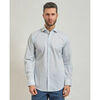 Chemise BOSS Chemise &agrave; manches courtes pour homme avec micro-motif Bleu