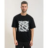 T-shirt HUGO T-shirt homme Dodger coupe d&eacute;contract&eacute;e Noir