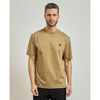 T-shirt BOSS T-shirt moulant pour homme en coton merceris&eacute; Beige