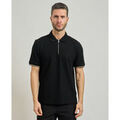 Polo BOSS Polo Pei pour homme avec fermeture &eacute;clair Noir