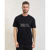 T-shirt HUGO T-shirt Deyss homme avec imprim&eacute; graphique Noir