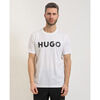T-shirt HUGO T-shirt Dulivio homme avec logo imprim&eacute; Blanc