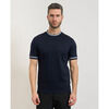 T-shirt BOSS T-shirt Tessler pour homme avec bords contrast&eacute;s Bleu
