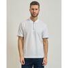 Polo BOSS Polo Pei pour homme avec fermeture &eacute;clair Blanc