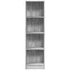 Etag&egrave;res murales VidaXL Biblioth&egrave;que Sonoma Gris 40x24x143 cm Bois d'Ing&eacute;nierie Gris Unique. . Maison & D&eacute;co > Etag&egrave;res murales.