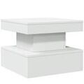 D&eacute;coration sur Grenoble : Tables basses VidaXL Table basse avec lumi&egrave;res LED blanc 50x50x40 cm Blanc Unique. . Maison & D&eacute;co > Tables basses.