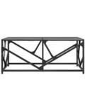 D&eacute;coration sur Grenoble : Tables basses VidaXL Table basse avec dessus en verre noir 98,5x50x41 cm Noir Unique. . Maison & D&eacute;co > Tables basses.