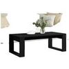 Tables basses VidaXL Table basse 102x50x35 cm bois d'ing&eacute;nierie noir Noir Unique. . Maison & D&eacute;co > Tables basses.