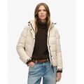 Blouson Superdry Veste matelass&eacute;e &agrave; capuche courte en fausse fourrure Grenoble