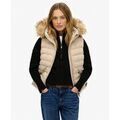 Gilet Superdry Gilet &agrave; capuche en fausse fourrure Fuji Grenoble