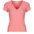T-shirt Tommy Jeans TJW SLIM ESSENTIAL RIB V SS