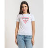 T-shirt Guess T-shirt Col Rond Manches Courtes Slim Iconic femme Jeans