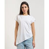 T-shirt Fracomina T-shirt femme &agrave; coupe &eacute;vas&eacute;e Blanc