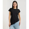 T-shirt Fracomina T-shirt femme &agrave; coupe &eacute;vas&eacute;e Noir
