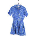Robe courte Sandro Robe en lin bleue